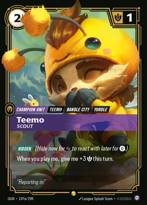 【Showcase】[Chaos] Teemo, Scout [OGN-197a-Showcase]