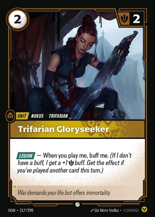 [Order] Trifarian Gloryseeker [OGN-217-C]