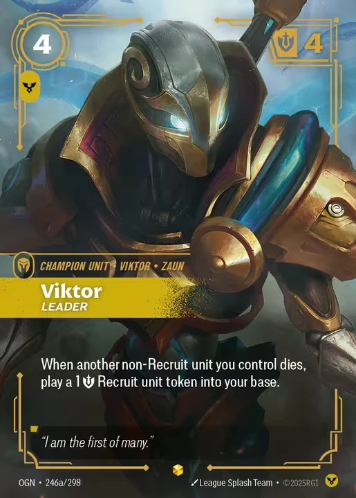 【Showcase】[Order] Viktor, Leader [OGN-246a-Showcase]
