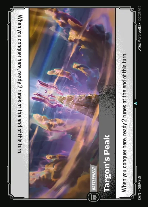 [Colorless] Targon's Peak [OGN-289-U]