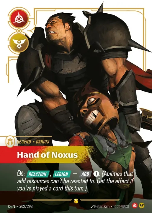 【Showcase】[Fury Order] Darius, Hand of Noxus [OGN-302-Showcase]