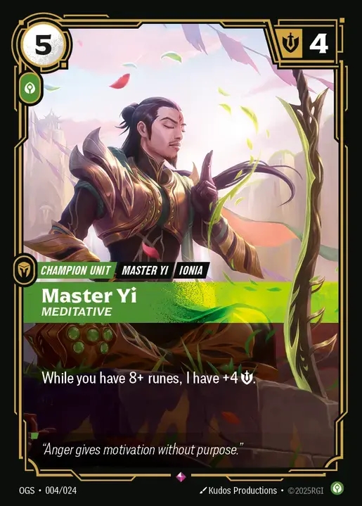 [Calm] Master Yi, Meditative [OGS-004-R]