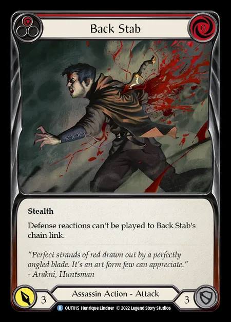 [Assassin] Back Stab [OUT015-R] (red)