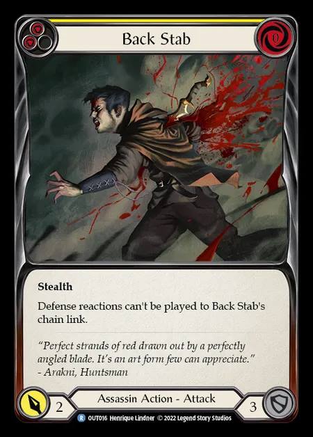 [Assassin] Back Stab [OUT016-R] (yellow)