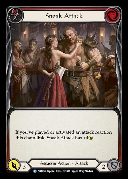 [Assassin] Sneak Attack [OUT018-R] (red)