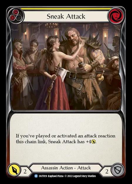 [Assassin] Sneak Attack [OUT019-R] (yellow)