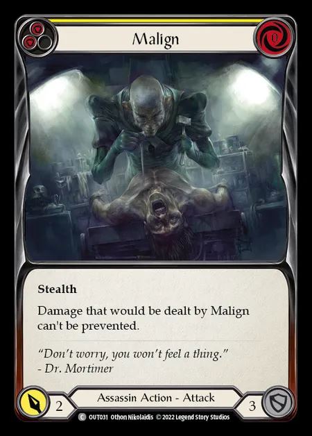 [Assassin] Malign [OUT031-C] (yellow)