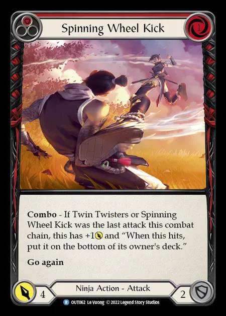 [Ninja] Spinning Wheel Kick [OUT062-R] (red)