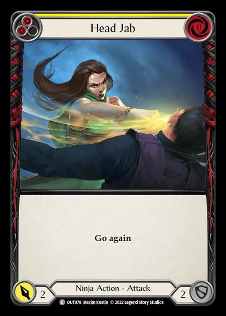 [Ninja] Head Jab [OUT078-C] (yellow)