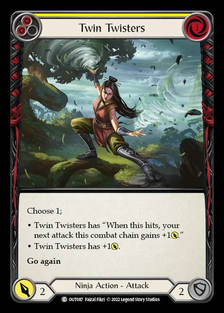 [Ninja] Twin Twisters [OUT087-C] (yellow)
