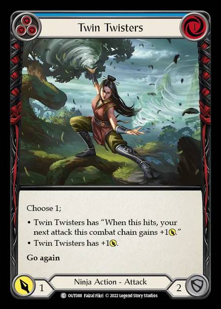 [Ninja] Twin Twisters [OUT088-C] (blue)
