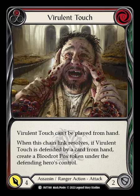 [Assassin Ranger] Virulent Touch [OUT168-C] (red)