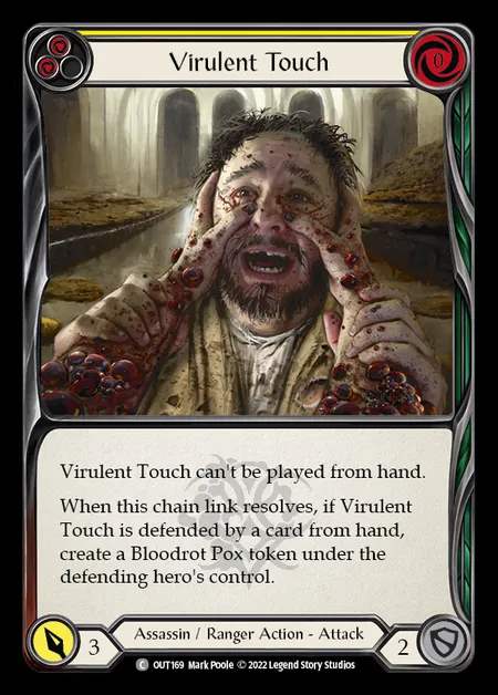 [Assassin Ranger] Virulent Touch [OUT169-C] (yellow)