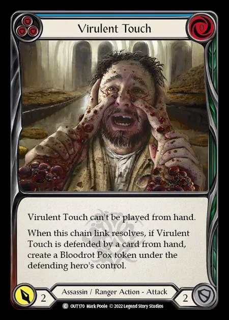 [Assassin Ranger] Virulent Touch [OUT170-C] (blue)