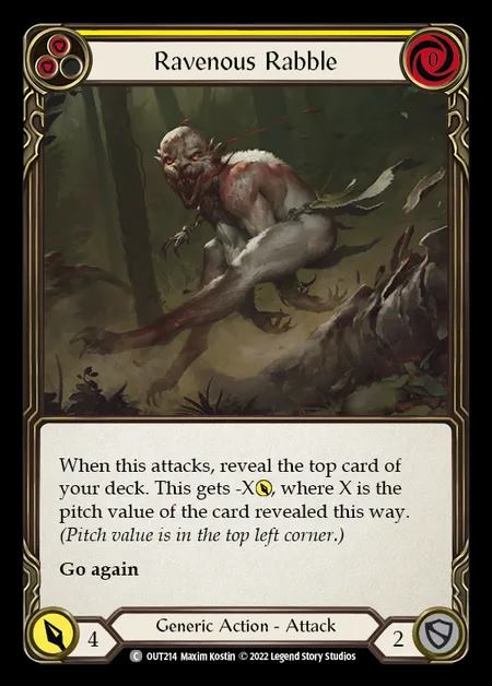 [Generic] Ravenous Rabble [OUT214-C] (yellow)