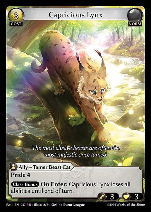 【FOIL】[Norm] Capricious Lynx [P24-047-PR]