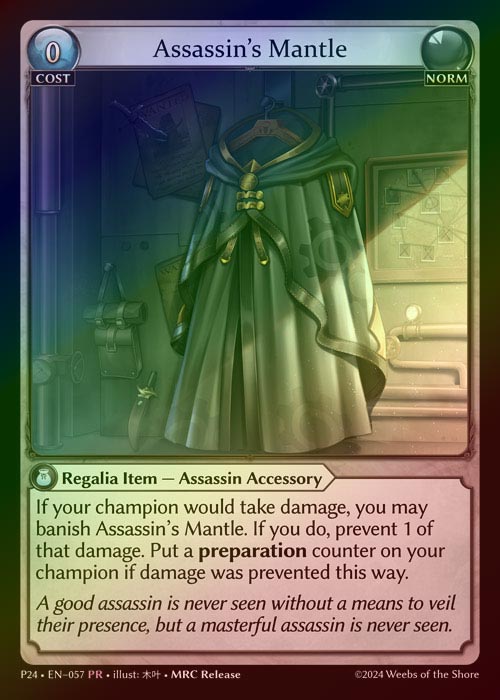 【FOIL】[Norm] Assassin’s Mantle [P24-057-PR]
