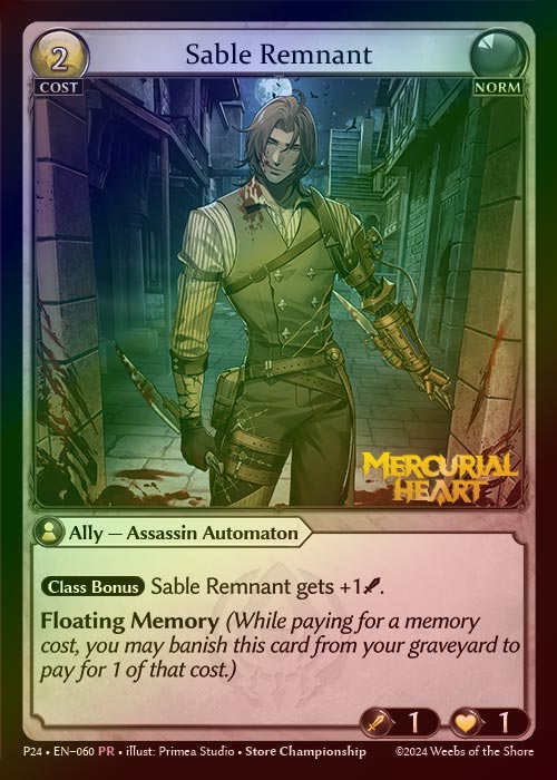 【FOIL】[Norm] Sable Remnant [P24-060-PR]