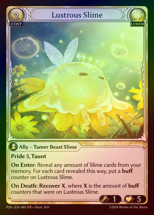 【FOIL】[Luxem] Lustrous Slime [P24-085-PR]