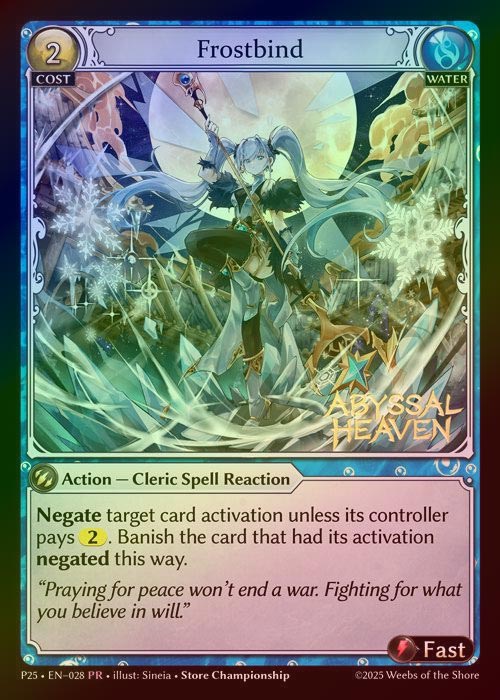 【FOIL】[Water] Frostbind [P25-028-PR]
