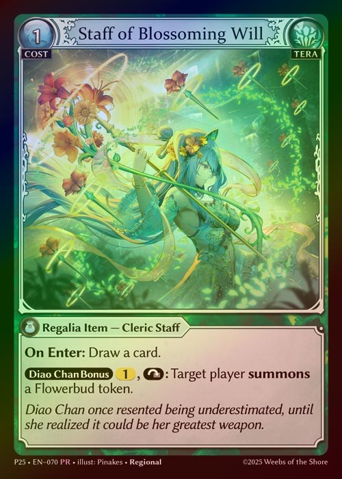 【FOIL】[Tera] Staff of Blossoming Will [P25-070-PR]