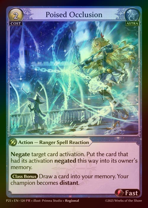 【FOIL】[Astra] Poised Occlusion [P25-120-PR]