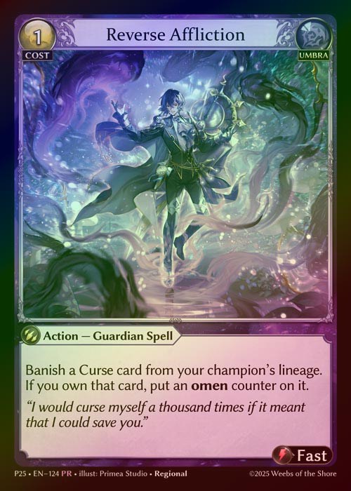 【FOIL】[Umbra] Reverse Affliction [P25-124-PR]