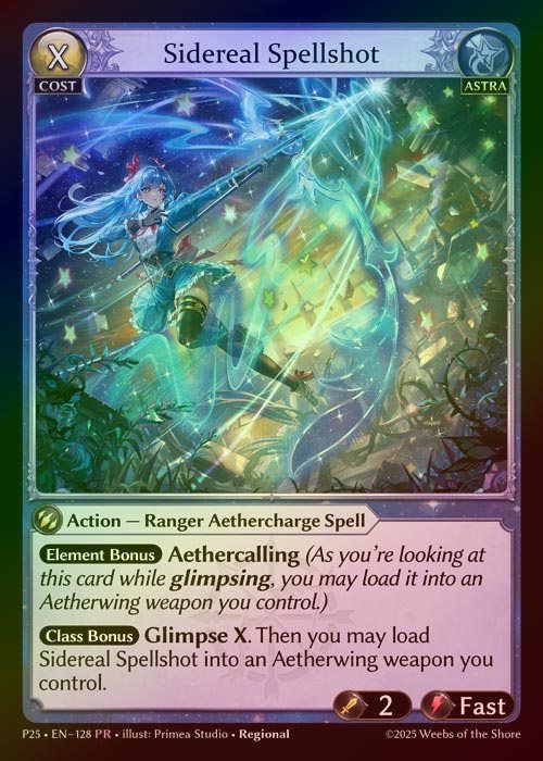 【FOIL】[Astra] Sidereal Spellshot [P25-128-PR]