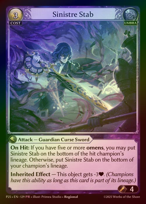 【FOIL】[Umbra] Sinistre Stab [P25-129-PR]