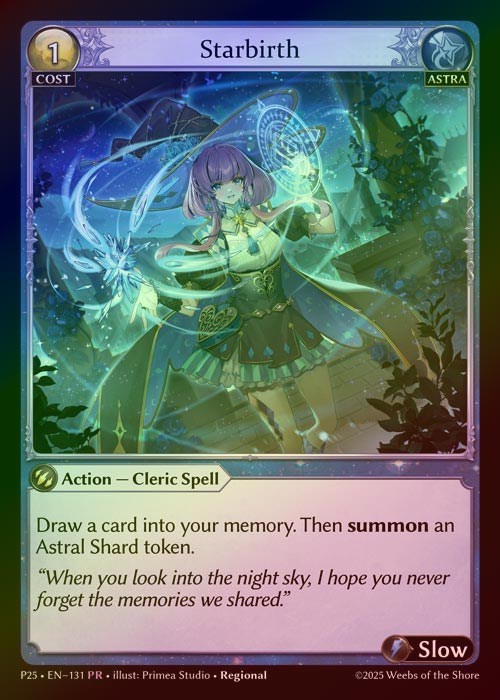 【FOIL】[Astra] Starbirth [P25-131-PR]