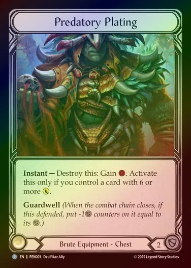 【CF】【EN】[Brute] 捕食のプレート/Predatory Plating [PEN003-R]