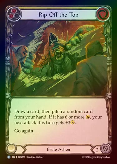 【RF】【EN】[Brute] 屋根剥がし/Rip off the Top (yellow)  [PEN008-R]