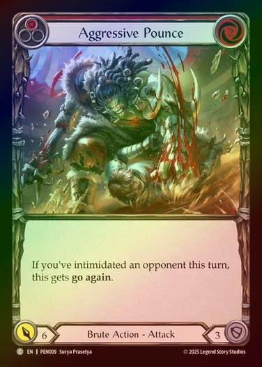 【RF】【EN】[Brute] 急襲/Aggressive Pounce (red)  [PEN009-C]