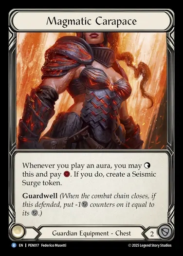 【EN】[Guardian] マグマの外殻/Magmatic Carapace [PEN017-R]