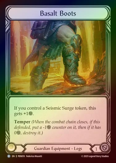 【CF】【EN】[Guardian] 玄武岩のブーツ/Basalt Boots [PEN019-R]