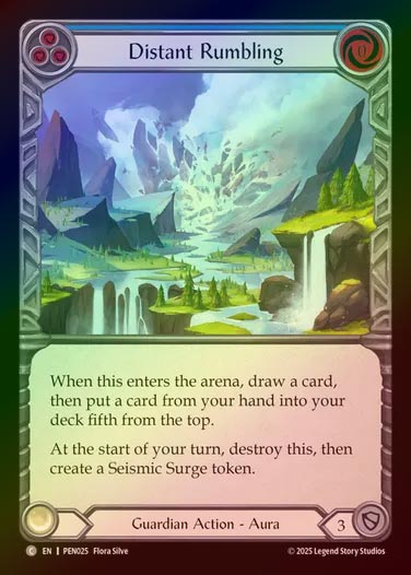 【RF】【EN】[Guardian] 遠鳴る地響き/Distant Rumbling (blue)  [PEN025-C]