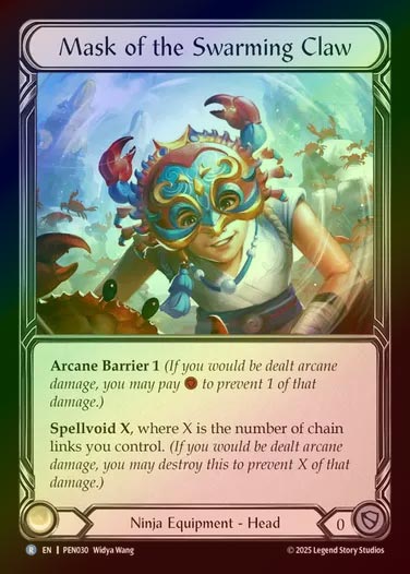 【CF】【EN】[Ninja] 多鋏の仮面/Mask of the Swarming Claw [PEN030-R]