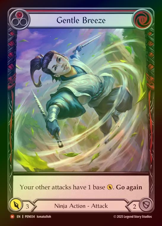 【RF】【EN】[Ninja] 軽風/Gentle Breeze (Extended Art) [PEN034-M]