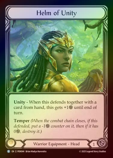 【CF】【EN】[Warrior] 団結のヘッドギア/Helm of Unity [PEN044-R]