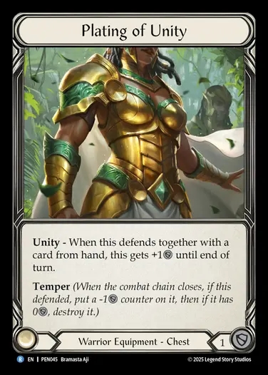 【EN】[Warrior] 団結のプレート/Plating of Unity [PEN045-R]