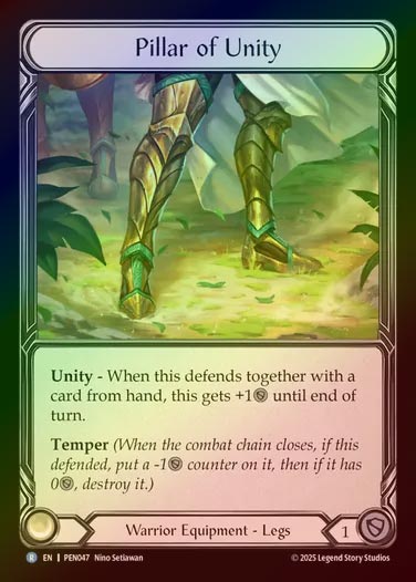 【CF】【EN】[Warrior] 団結の柱/Pillar of Unity [PEN047-R]