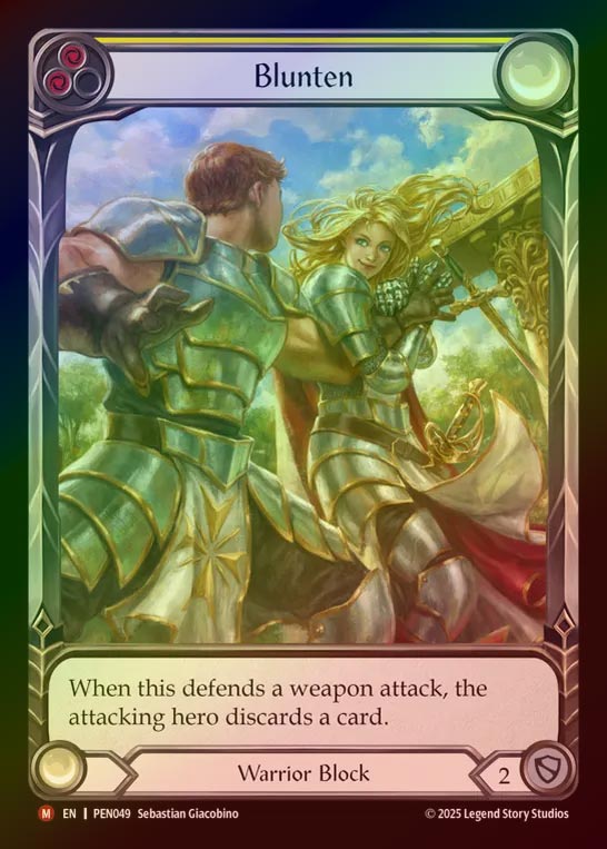 【RF】【EN】[Warrior] 鈍刀/Blunten (Extended Art) [PEN049-M]