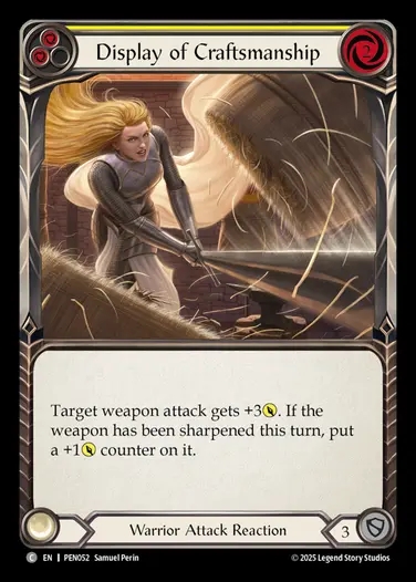 【EN】[Warrior] 試し斬り/Display of Craftsmanship (yellow)  [PEN052-C]