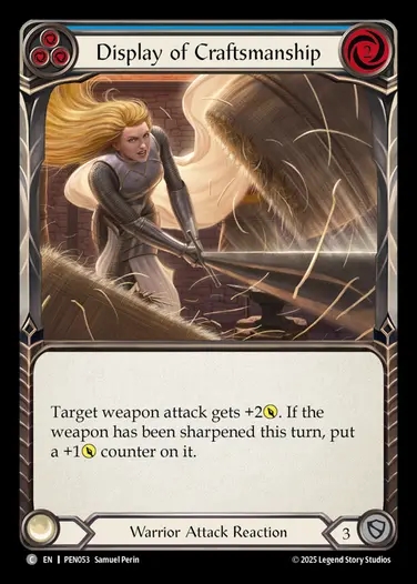 【EN】[Warrior] 試し斬り/Display of Craftsmanship (blue)  [PEN053-C]