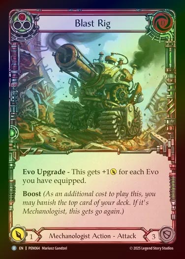 【RF】【EN】[Mechanologist] 砲撃メカ/Blast Rig (red)  [PEN064-R]
