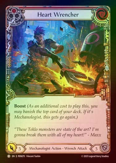 【RF】【EN】[Mechanologist] 焼灼の捩じ切り/Heart Wrencher (red)  [PEN075-C]