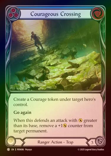 【RF】【EN】[Ranger] 勇敢な橋渡り/Courageous Crossing (blue)  [PEN086-C]