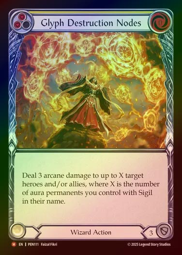 【RF】【EN】[Wizard] 象形文字の破壊群列/Glyph Destruction Nodes [PEN111-M]