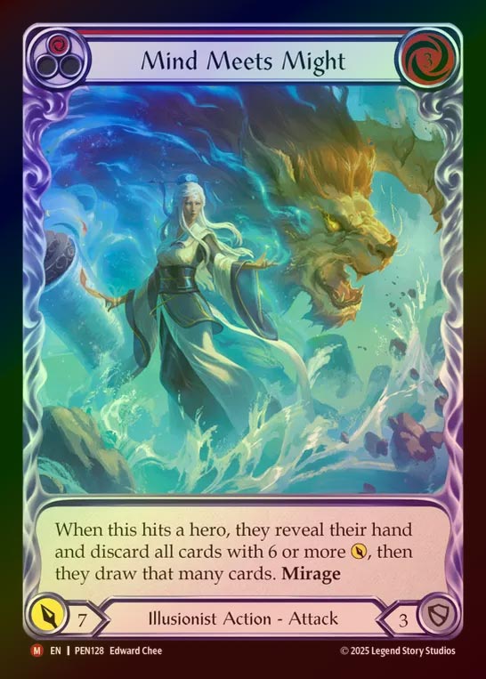 【RF】【EN】[Illusionist] 知識と武勇の交差/Mind Meets Might (Extended Art) [PEN128-M]