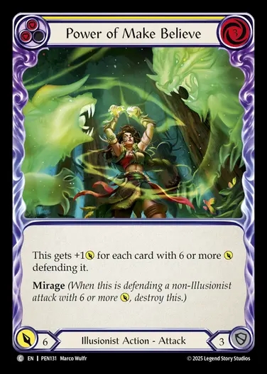 【EN】[Illusionist] 幻想の力/Power of Make Believe (yellow)  [PEN131-C]